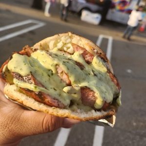 Authentic Colombian Chorizo Arepa